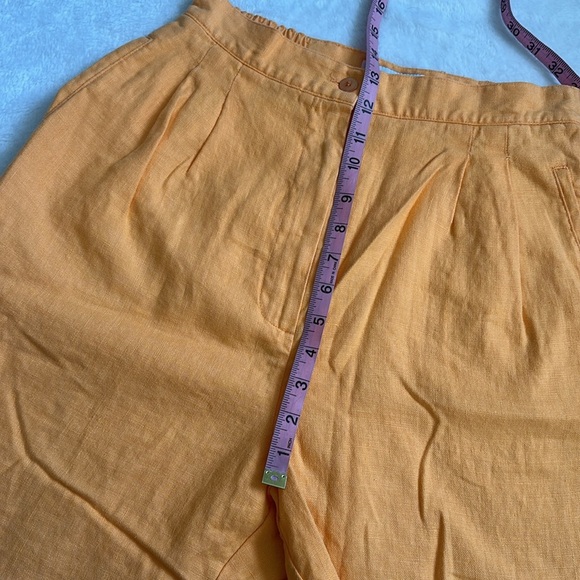 Womens High Rise Bermuda Lightweight Linen Breathable Resort Summer Shorts 10 - Picture 4 of 6